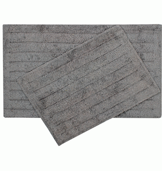 Набор ковриков Irya Shalla Dax 40x60-50x80 см (антрацит)