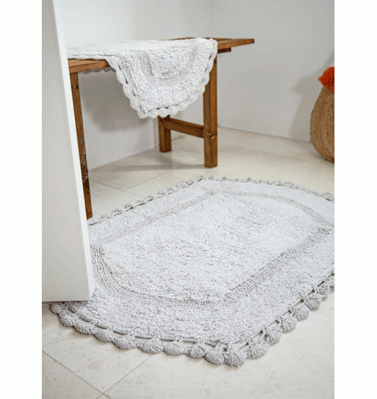 Набор ковриков Irya Dale 40x60-60x90 см светло-серый