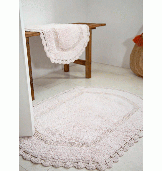 Набор ковриков Irya Dale 40x60-60x90 см светло-розовый