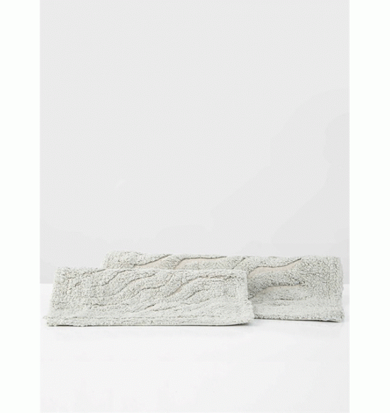 Набор ковриков Irya Estela 40x60-55x85 см серый
