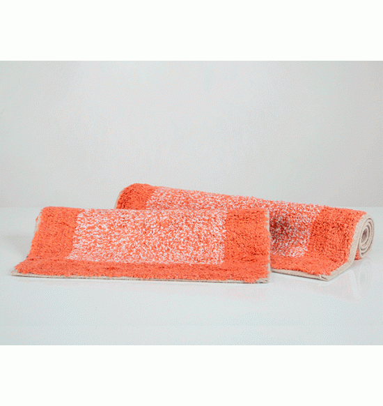 Набор ковриков Irya Shalla Fabio 40x60-50x80 см (оранжевый)
