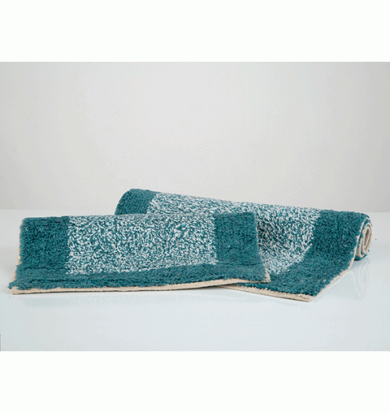 Набор ковриков Irya Shalla Fabio 40x60-50x80 см (морская волна)