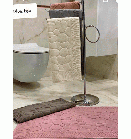 Полотенце для ног "DIVA" Italy-1 50x70 см (крем, кофе)