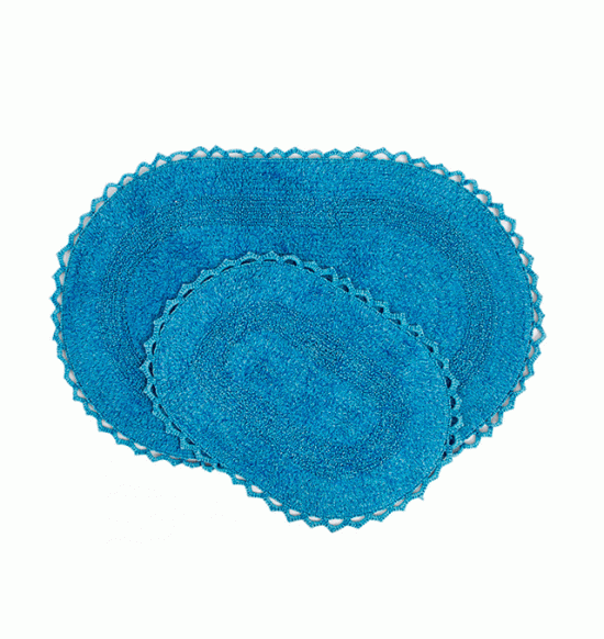 Набор ковриков Irya Vermont 60x90-40x60 синий