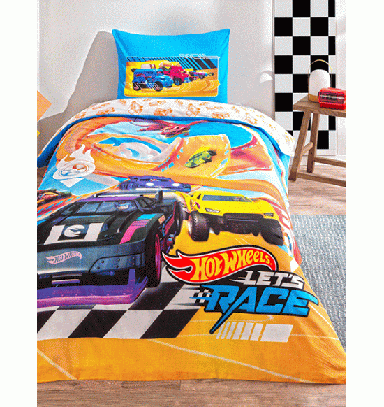 Постельное белье TAC HOT WHEELS LET'S RACE 1.5 сп. Ranforce