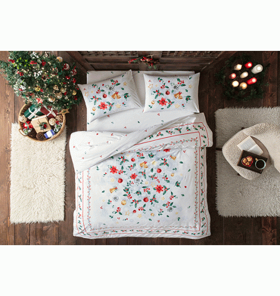 Постельное белье TAC Charm 2 сп. евро ранфорс (светящееся)