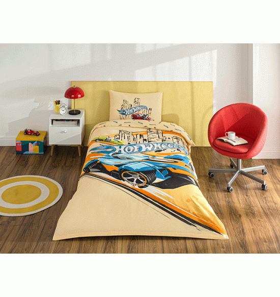 Постельное белье TAC 1.5 сп. Ranforce Hot Wheels Winner