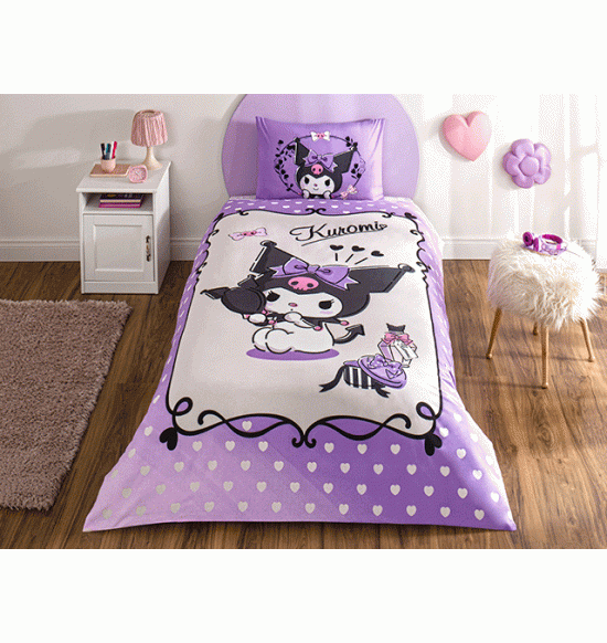 Постельное белье TAC 1.5 сп. Ranforce Kuromi