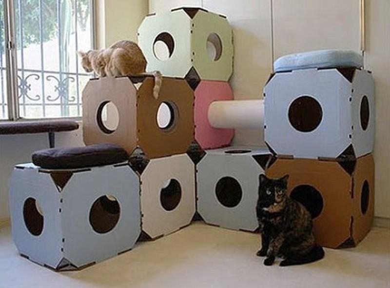 Как сделать домик для кота
